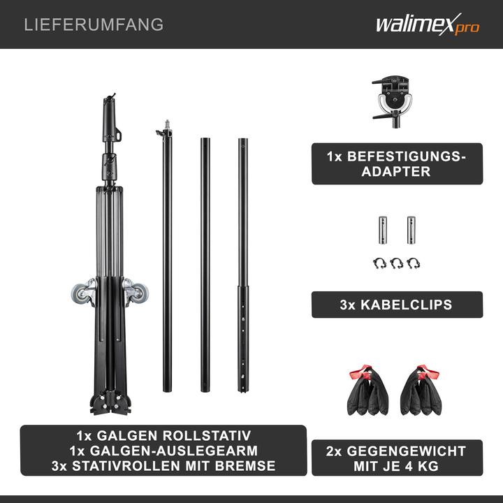 Immagine prodotto Walimex pro Filmset Pro (290 cm, 7 kg)