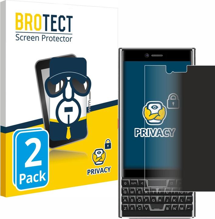 Produktbild BROTECT Sichtschutzfolie Anti-Spy Privacy Folie Blaulicht-Schutz (2 Stk., Unihertz Titan Pocket)