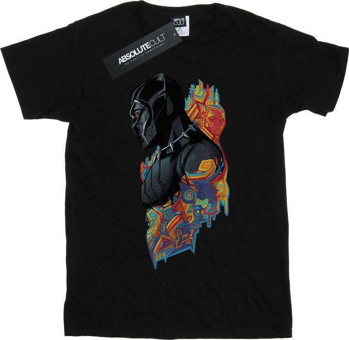 Actual product image Boys Black Panther Profile T-Shirt (128)