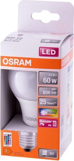 Image du produit Osram Lampes Led Retrofit Rgbw avec télécommande (E27, 806 lm, 1 x)