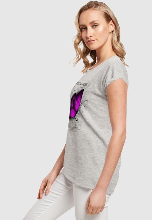 Immagine prodotto Merchcode Maglietta a spalla estesa Butterflies da donna - 112637 (S)
