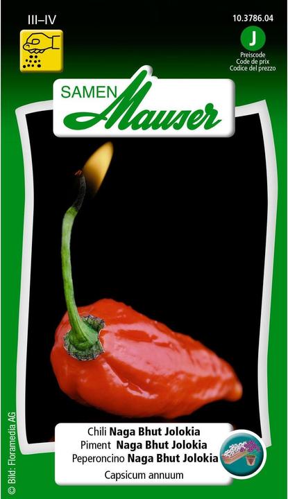 Samen Mauser Chili Naga Bhut Jolokia (Vegetable seeds)