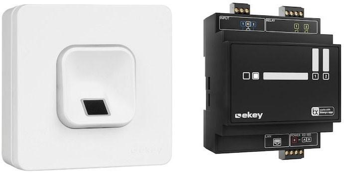 Actual product image Ekey 203705 Fingerprint access system surface-mounted, wall, top-hat rail IP54 (Fingerprint)