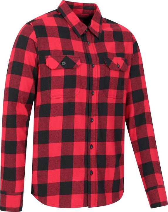 Actual product image Mountain Warehouse Mens Trace Flannel Long-Sleeved Shirt (XXS)