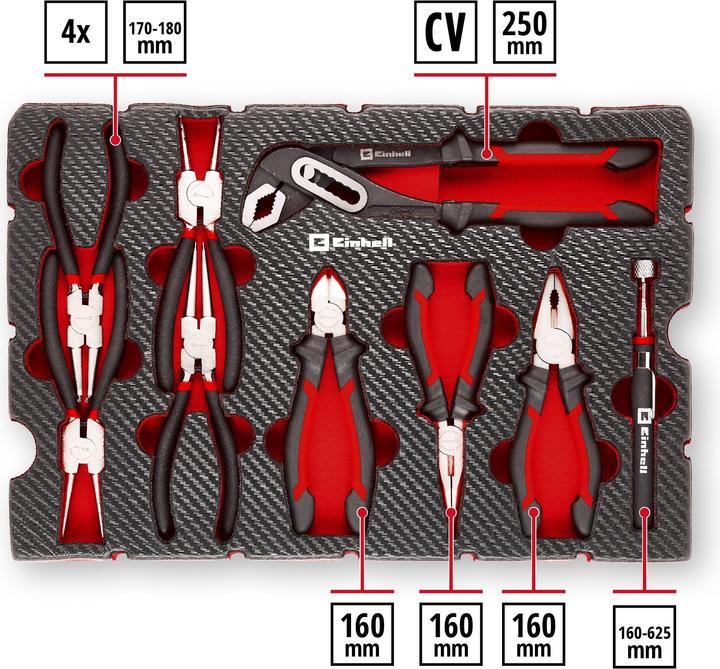 Einhell Einleger E-Case Zangen 9-tlg.
