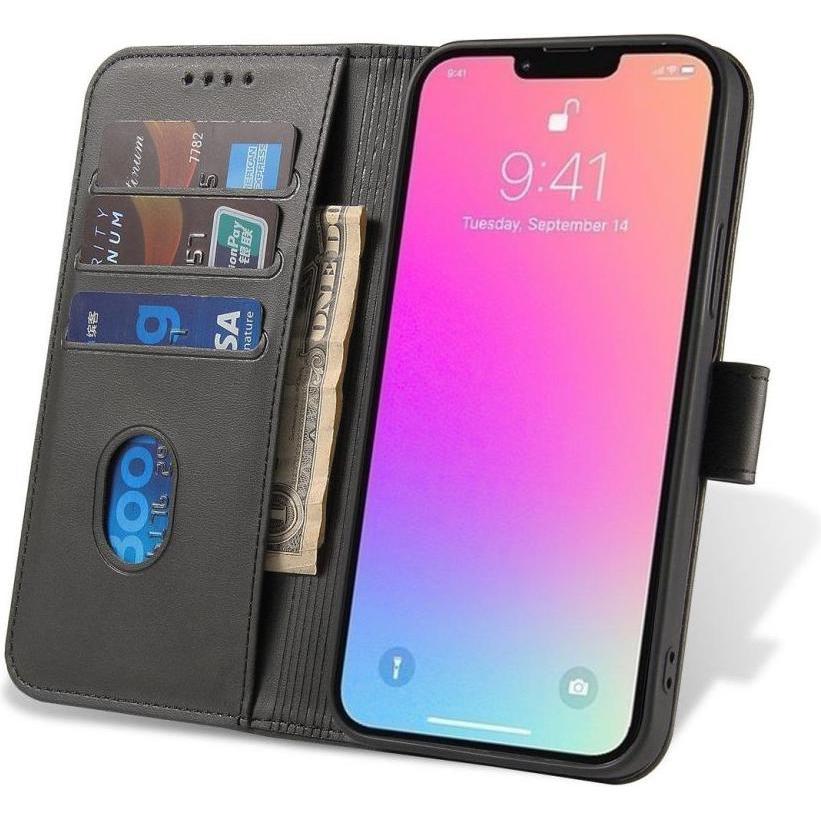 Thumbnail - Hurtel Magnet Case für Samsung Galaxy S23 Ultra Flip Cover Wallet Stand schwarz (Samsung Galaxy S23 Ultra), Smartphone H...