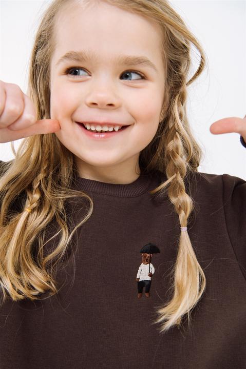 Actual product image Hebe Warmes Sweatshirt mit gesticktem Bär (92)