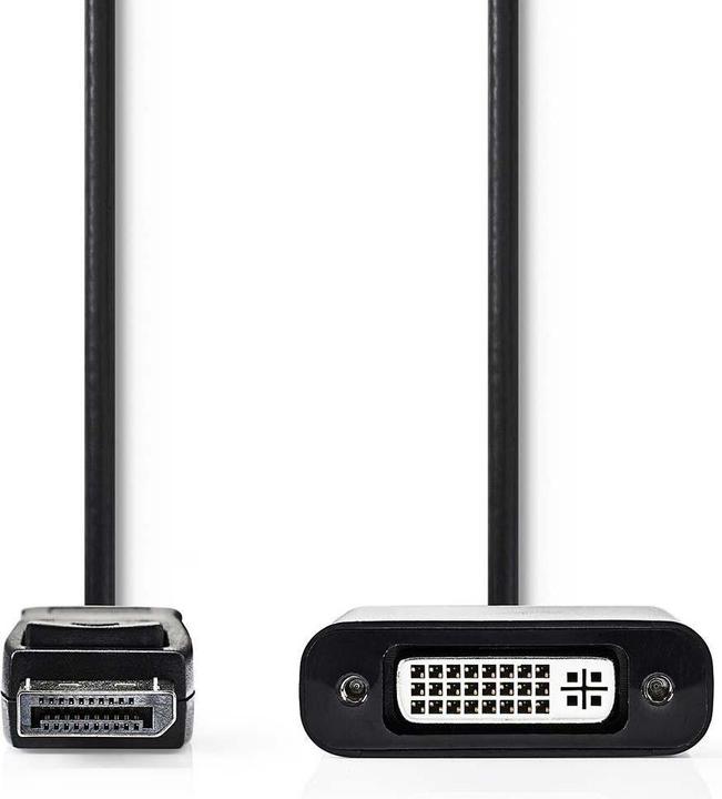 Actual product image Nedis Cable DisplayPort - DVI Dis playPort Macho - DVI-D He (0.20 m)