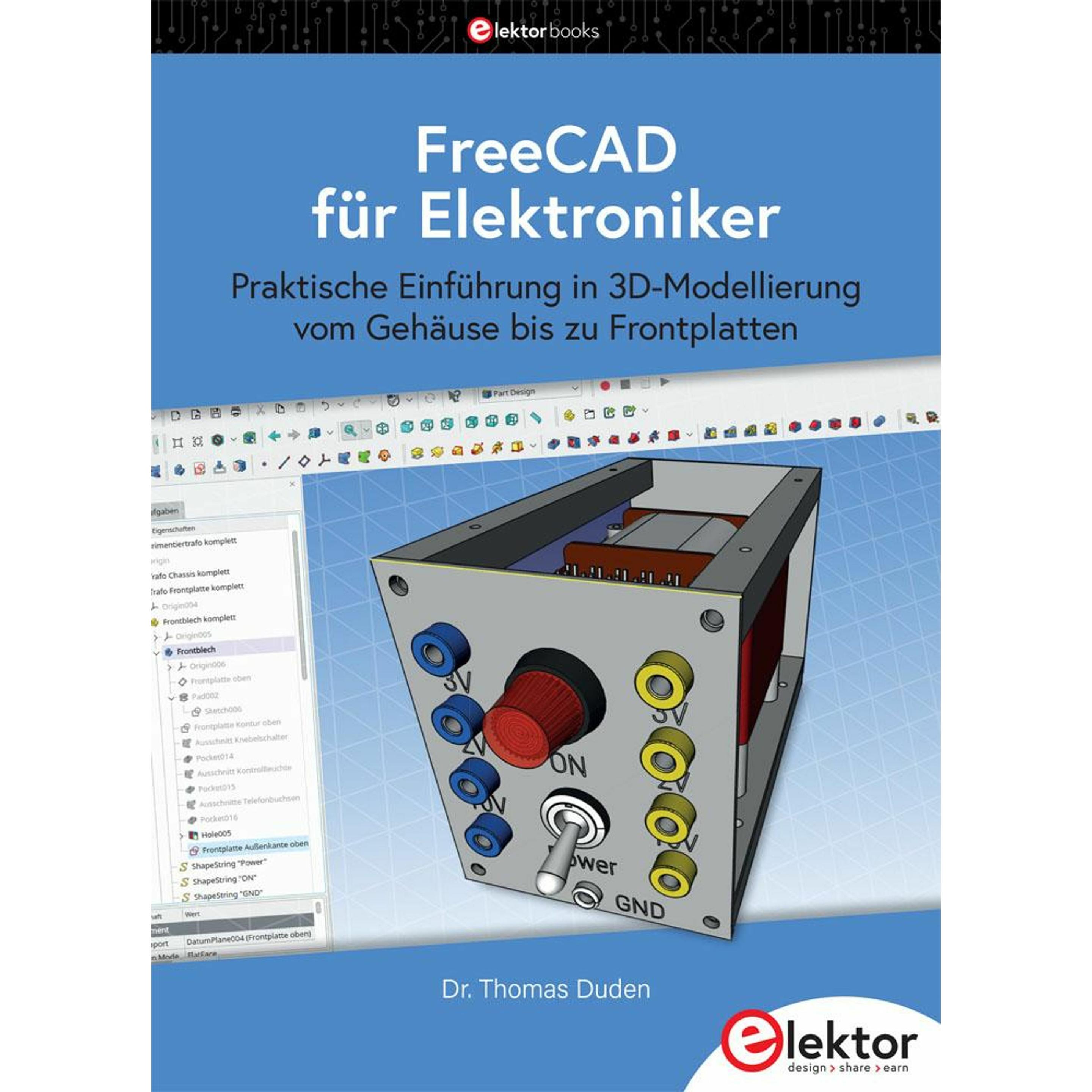 Thumbnail - FreeCAD für Elektroniker, Fachbücher von Thomas Duden