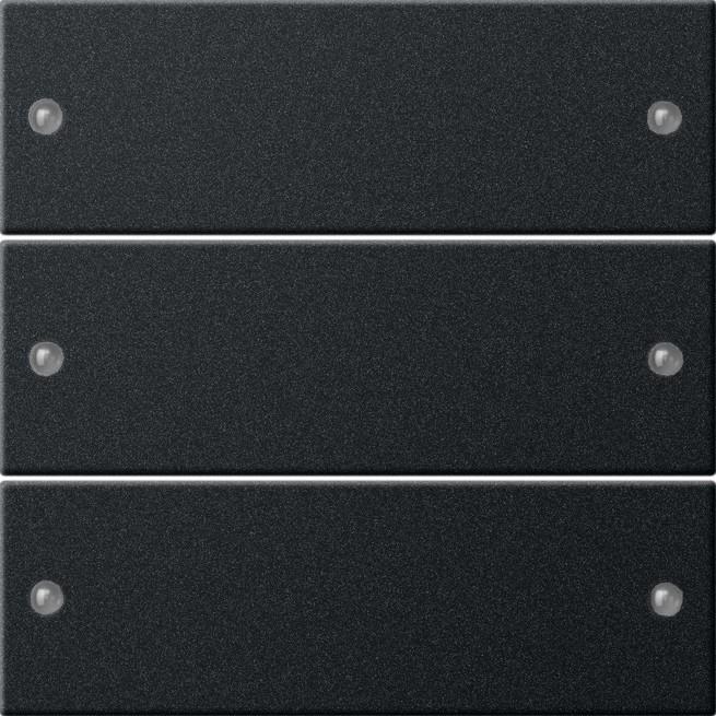 Actual product image Gira Rocker set 3f System 55 Black w(lacquer) 2183005