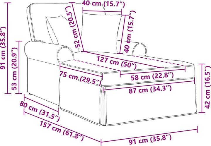 Actual product image vidaXL Loungesessel