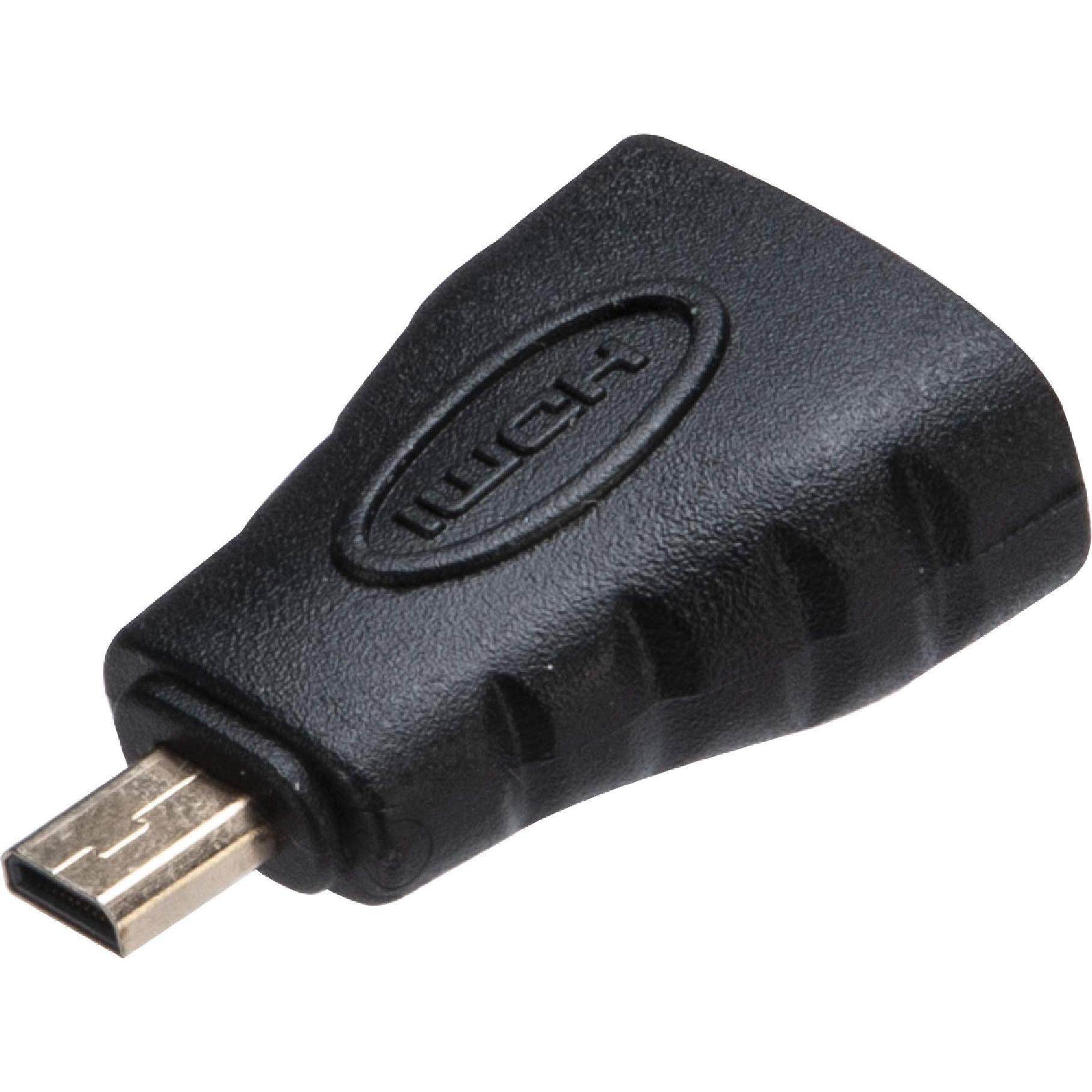 Akasa HDMI Adapter (HDMI, 1.20 cm), Data + Video Adapter, Schwarz