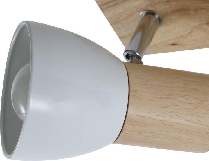 Produktbild Lindby Holz-Deckenlampe Thorin, vierflammig (E14)