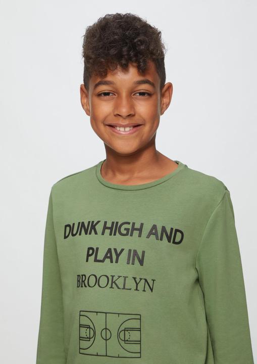 Immagine prodotto S.Oliver T-Shirt Langarmshirt mit gummiertem Frontprint (L)