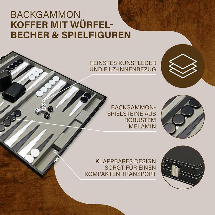 Produktbild PrimoGames Backgammon-Set