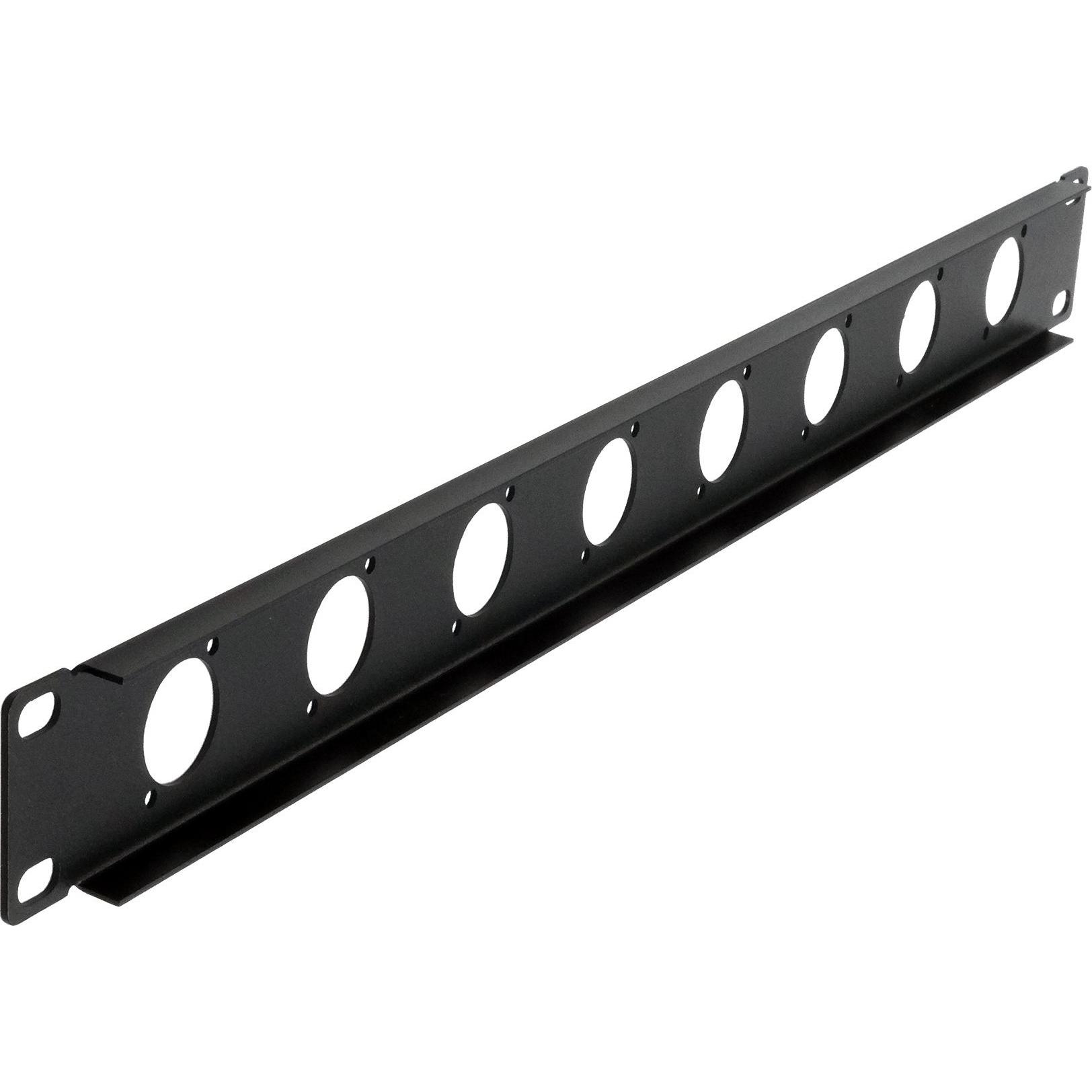 Thumbnail - Exsys 19" Rackblende 1HE, 8x D-Typ (XLR), Serverschrank Zubehör, Schwarz