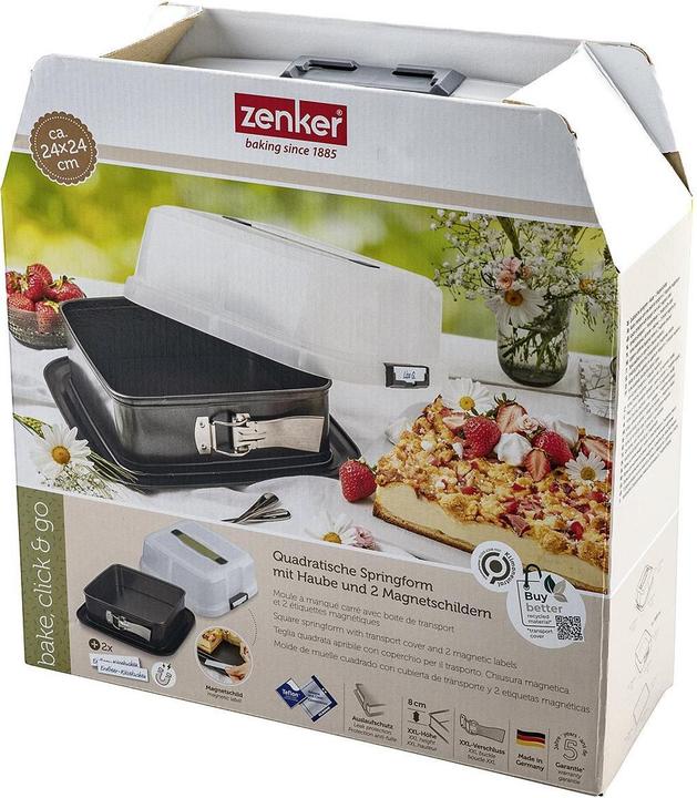 Immagine prodotto Zenker Teglia a forma di molla 24x24 Bake,Click&Go
