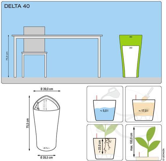 Produktbild Lechuza Delta (39 x 75.50 cm)