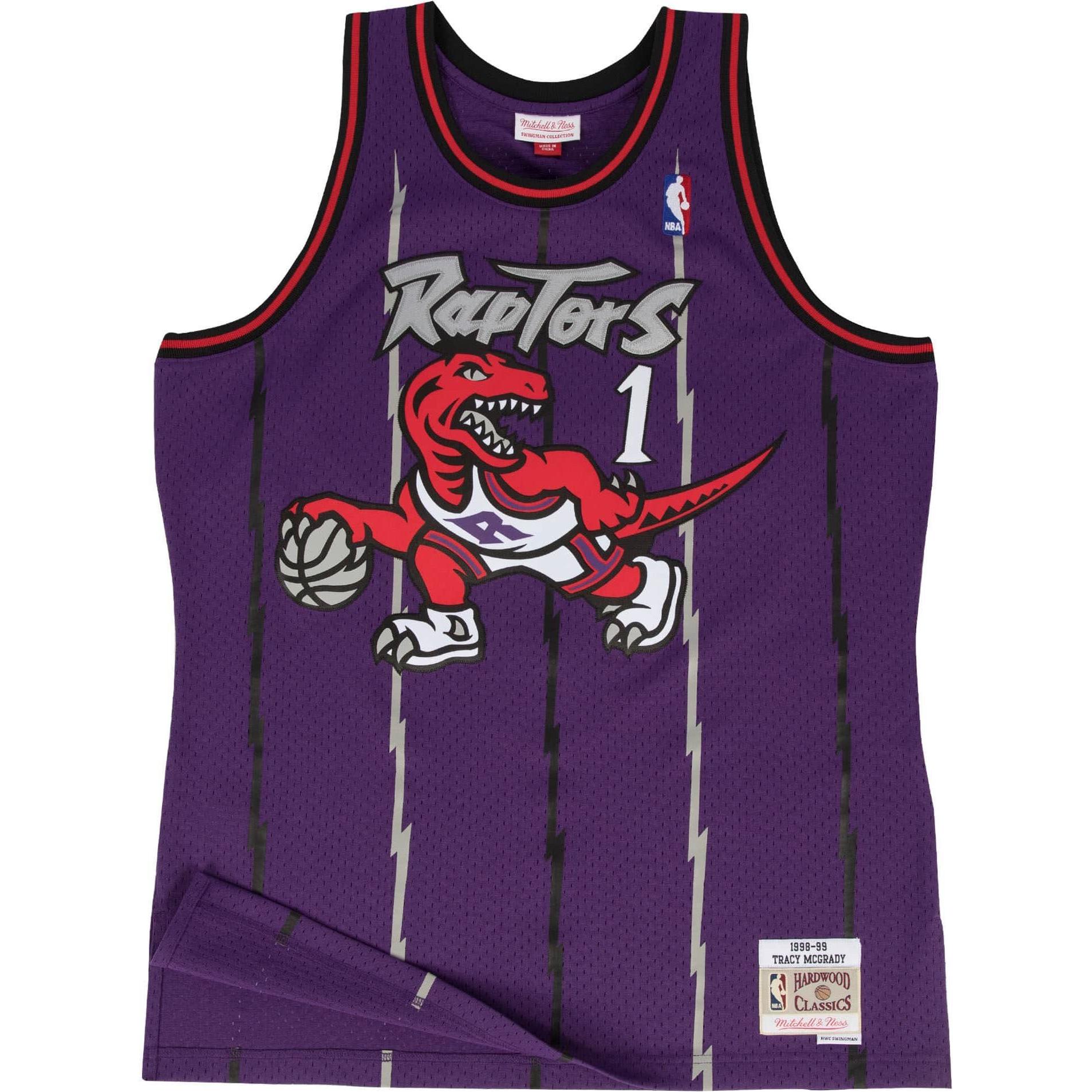 Mitchell & Ness, Herren, Sportshirt, Swingman Mesh Jersey Toronto Raptors 98-99 Tracy Mcgrady XL (XL), Violett, XL