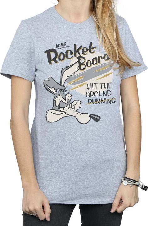 Immagine prodotto Looney Tunes Rocket Board Maglietta Ampia Willy il Coyote Donna (XXL)