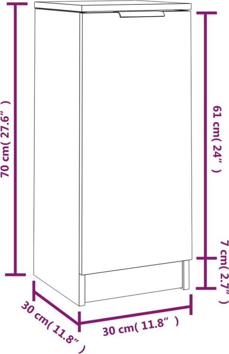 Image du produit vidaXL Sideboard (30 x 30 x 70 cm)