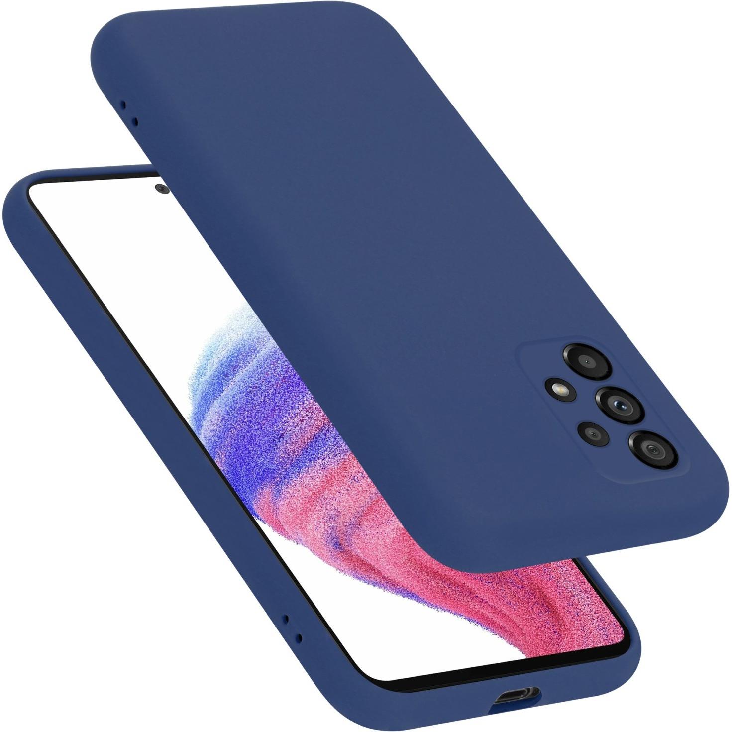 Cadorabo Liquid Case (Samsung Galaxy A53 5G), Smartphone Hülle, Blau