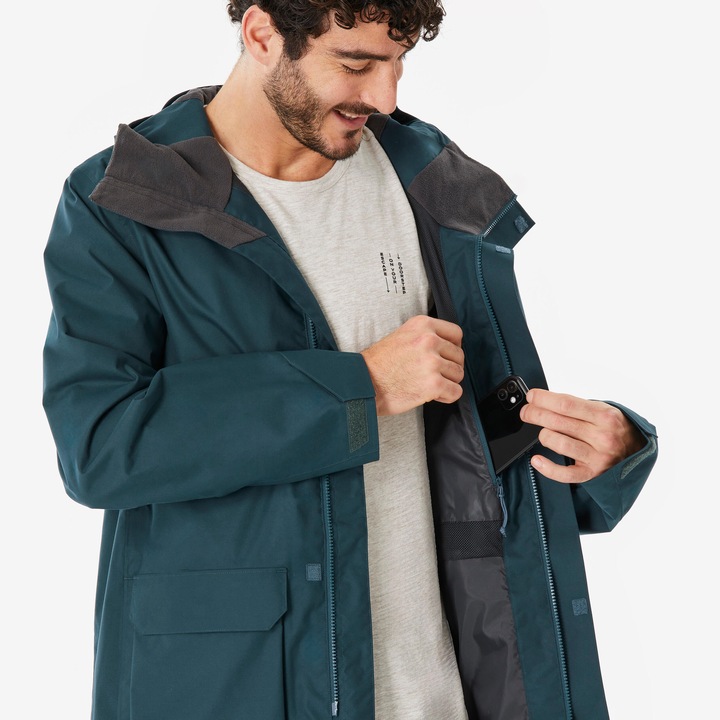 Image du produit Quechua Veste longue de randonnée homme, NH500 vert (S)
