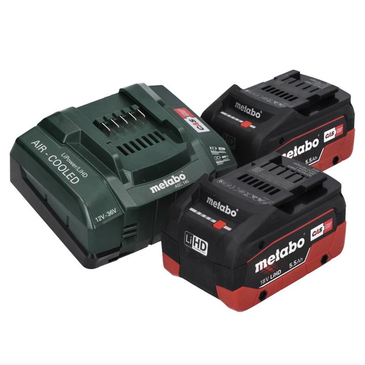 Produktbild Metabo GA 18 LTX G Akku Geradschleifer 18 V 6 mm + 2x Akku 5,5 Ah + LadegerÃ¤t (Geradschleifer)