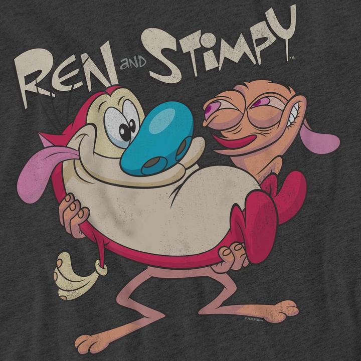 Actual product image Ren & Stimpy Unisex Adult Two Of A Kind T-Shirt (L)