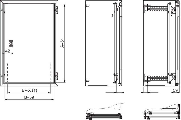 Produktbild Schneider Electric SWM Internal Door, 1000x800mm (Diverse)