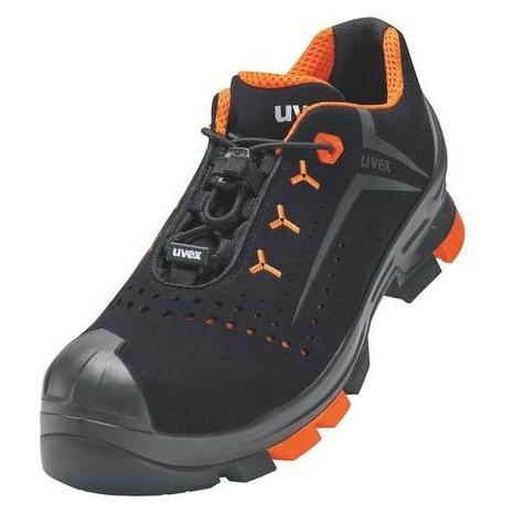 Uvex Safety, Werkschoenen, 2 Lage Schoenen S1P 65011 Zwart, Oranje Breedte 10 Maat 45 (S1P, 45)