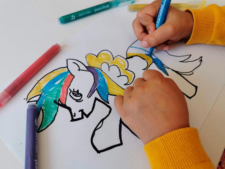 Actual product image Bruynzeel Kids glitter felt tip pens (Multicoloured, 6 x)
