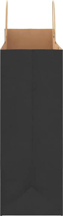 Image du produit vidaXL Sacs en papier kraft 50 pcs. avec anse Noir 32x17x44 cm Sac en papier (Pochette cadeau, 50 x)