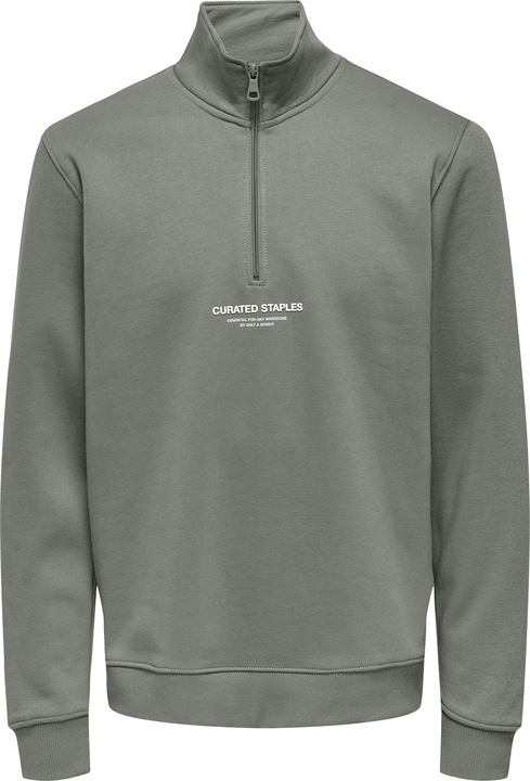 Only & Sons Onscurated Reg Half Zip Sweat Noos