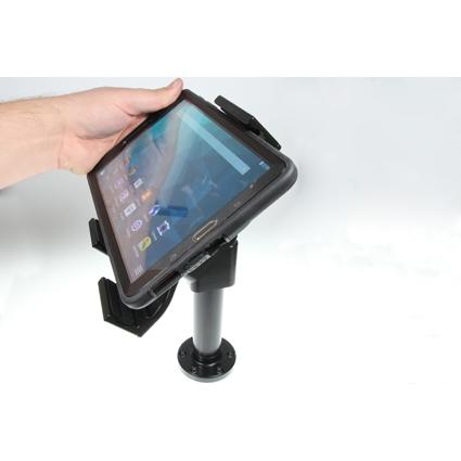 Brodit Staffe di base, 120-150 mm, girevoli, Supporto per tablet, Nero