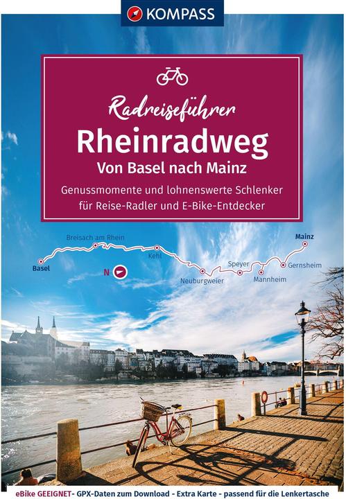 Produktbild RadReiseFührer Rheinradweg von Basel bis Mainz (Deutsch, Julia Bihar, 2022)