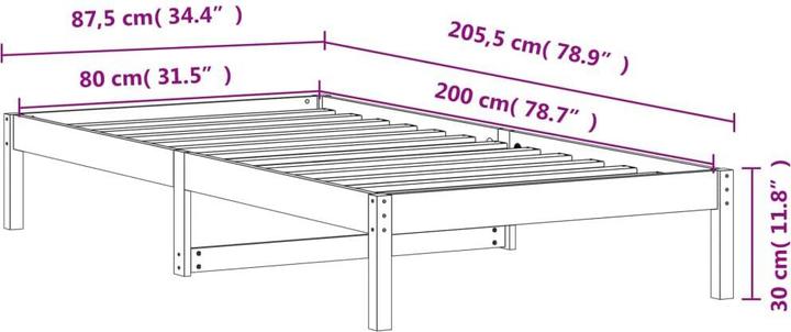 Actual product image vidaXL Tagesbett (80 x 200 cm)