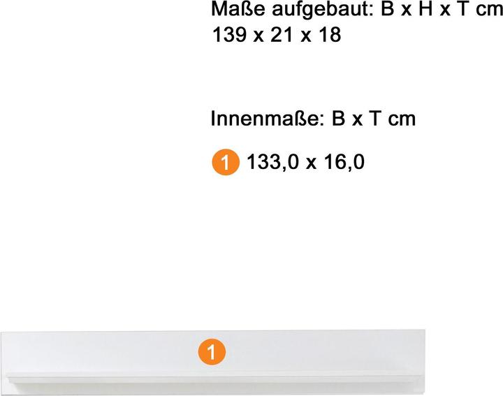 Image du produit Trendteam Brandson Baxter (139 x 18 x 21 cm)