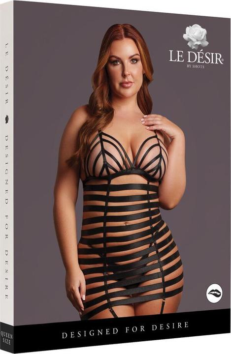 Produktbild Le Désir Lola - Strappy Set Dress - Queen Size - Black (3XL, 4XL, 5XL, XXL)