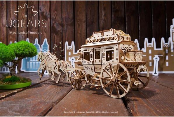 Produktbild Ugears Pferdekutsche