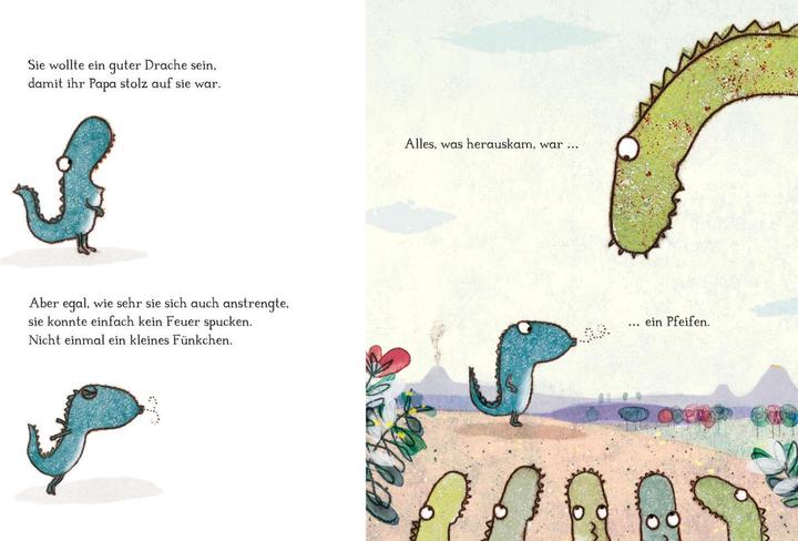Immagine prodotto Der kleine Drache, der kein Feuer spucken konnte (Tedesco, Gemma Merino, 2021)