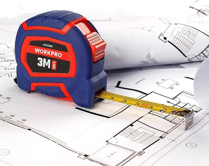Actual product image Workpro Flexometer Nylon 3 m x 16 mm (3 m)
