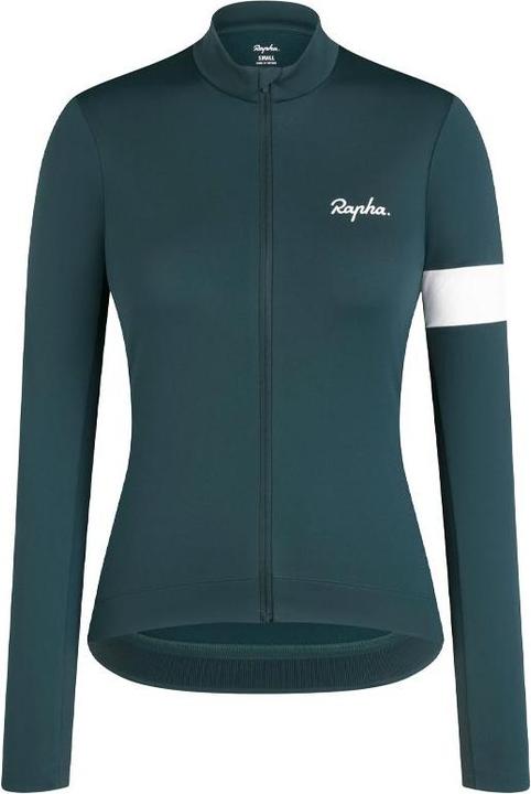 Rapha Jersey 25 Core Thermal LS Women Medium Forest Green