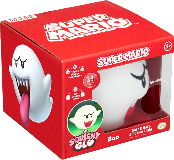Productafbeelding Paladone Products Super Mario Squishy Glo siliconen lichtje Boo 14 cm