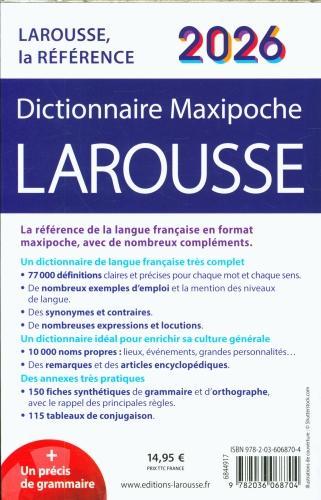 Produktbild Dictionnaire maxipoche Larousse 2026 (Französisch, Collectif, 2025)