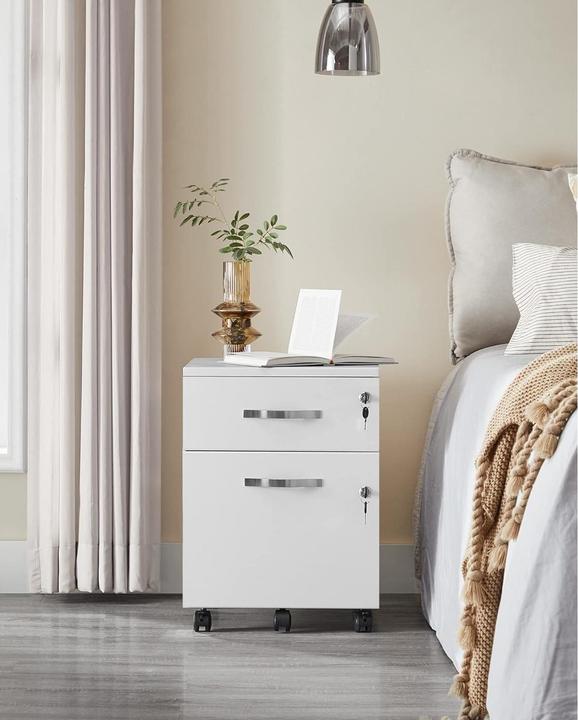 Produktbild Vasagle Aktenschrank mit zwei Schubladen, Detailfarbe: White