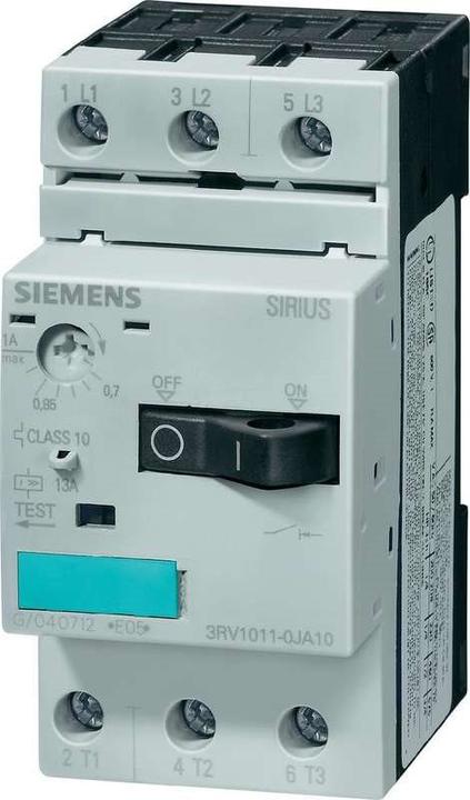 Produktbild Siemens Motorschutzschalter 3RV1 0,22-0,32A