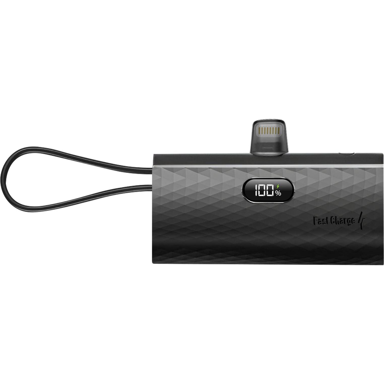 Forcell 5000mAh powerbank (5000 mAh, 20 W, 18.50 Wh), Powerbank, Zwart