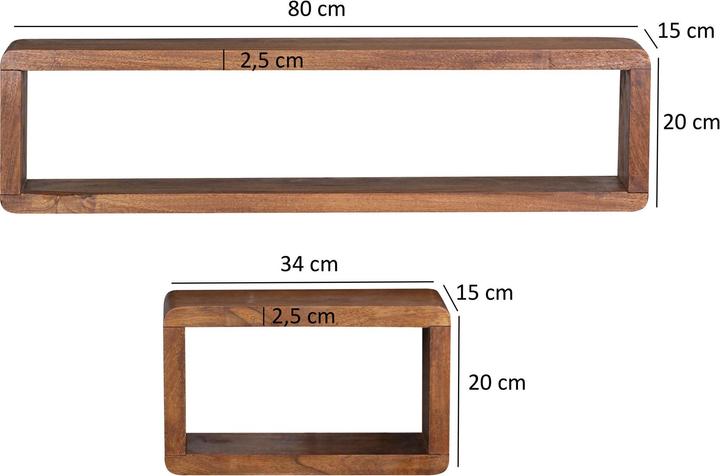 Produktbild Wohnling Boha (34 x 15 x 20 cm, 80 x 15 x 20 cm)