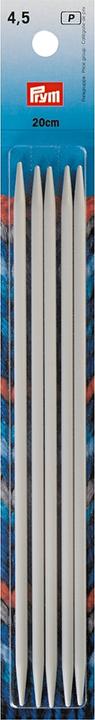 Produktbild Prym Strumpfstricknadeln, grau 4.50 mm, 20 cm